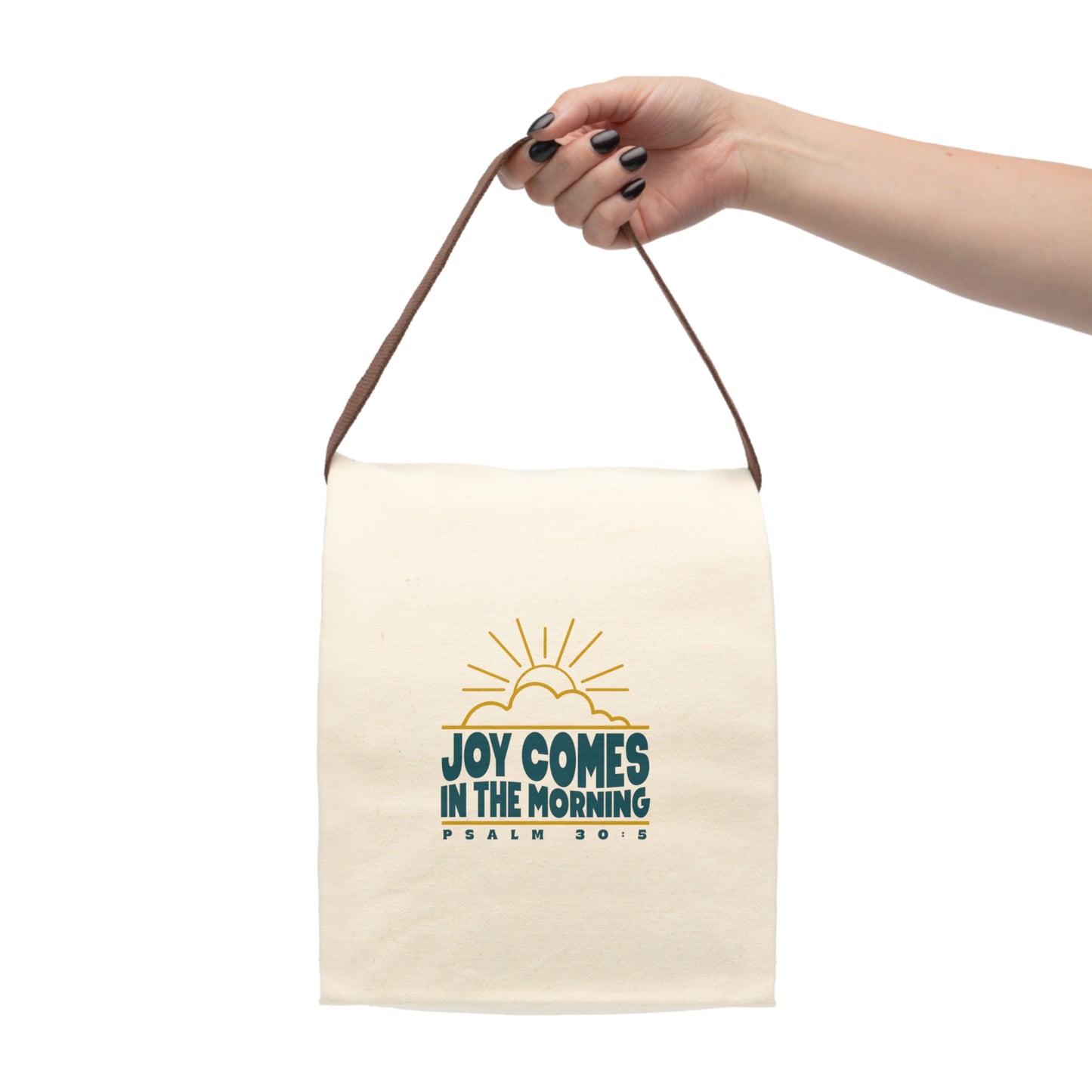 Sunrise Joy Comes in the Morning | Canvas Lunch Bag