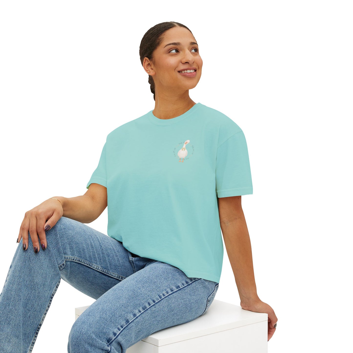Joyfully Winging It | Boxy Tee Pocket Size Print (Comfort Colors)