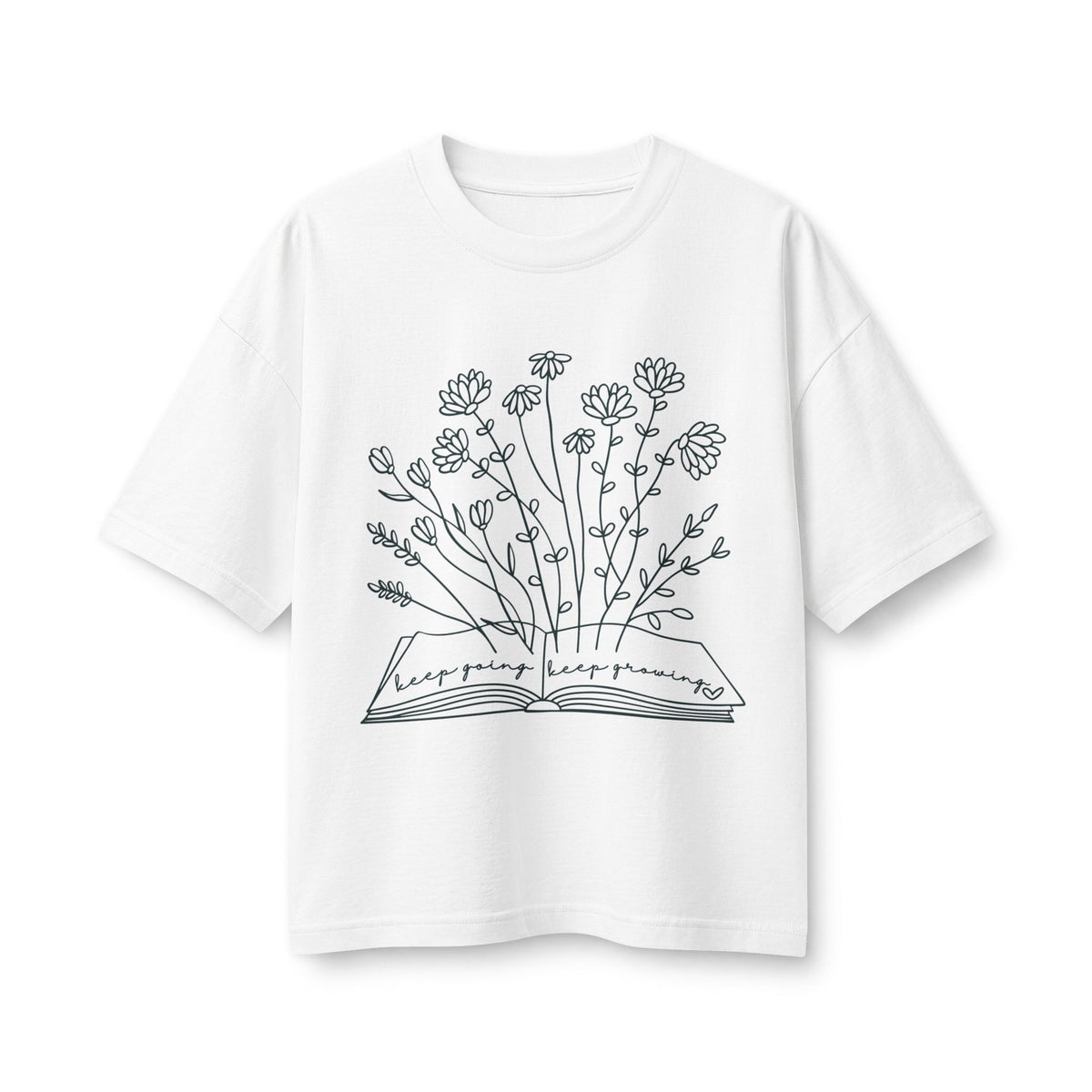 KGKG Floral Book | Boxy Tee (Bella+Canvas)