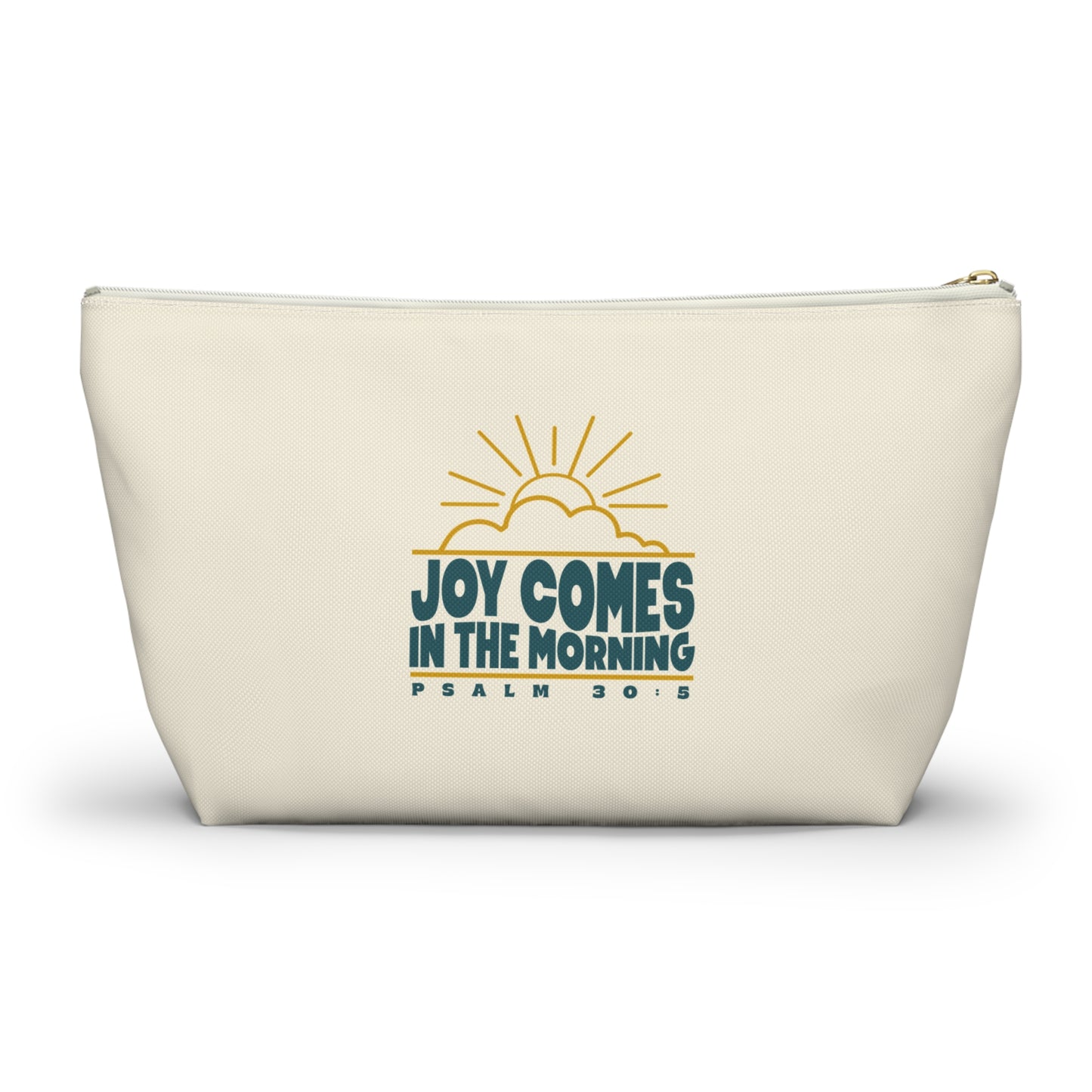 Sunrise Joy Comes in the Morning | Accessory Pouch — Small Cosmetic & Travel Bag