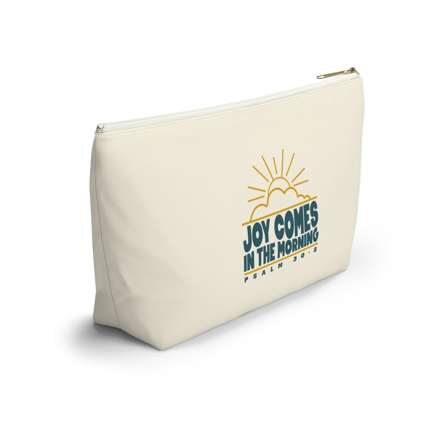 Sunrise Joy Comes in the Morning | Accessory Pouch — Small Cosmetic & Travel Bag