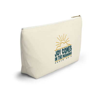 Sunrise Joy Comes in the Morning | Accessory Pouch — Small Cosmetic & Travel Bag
