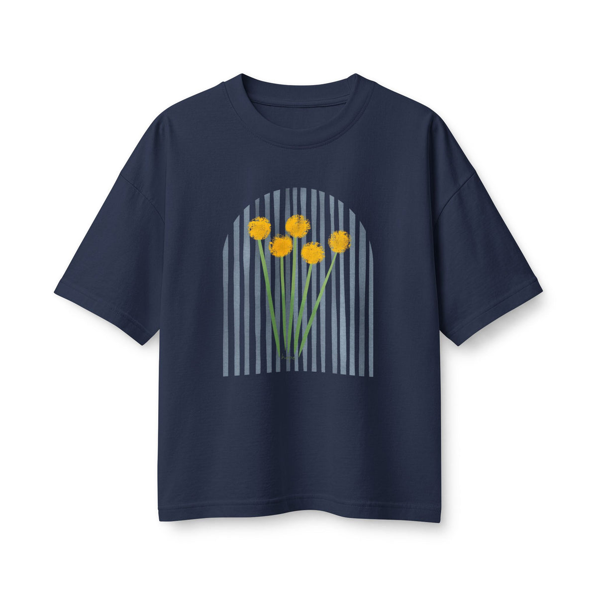 Hope | Boxy Tee w/ Blue Stripe (Bella+Canvas)