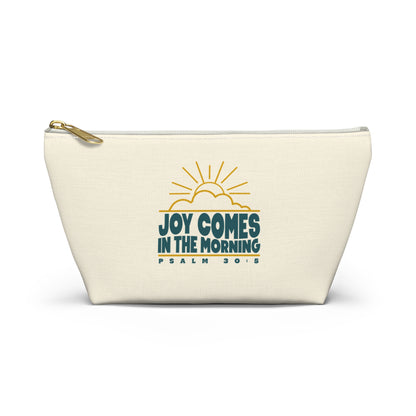 Sunrise Joy Comes in the Morning | Accessory Pouch — Small Cosmetic & Travel Bag