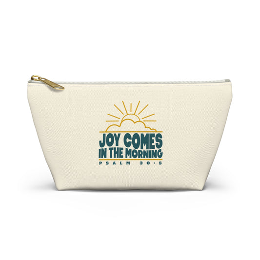 Sunrise Joy Comes in the Morning | Accessory Pouch — Small Cosmetic & Travel Bag