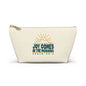 Sunrise Joy Comes in the Morning | Accessory Pouch — Small Cosmetic & Travel Bag