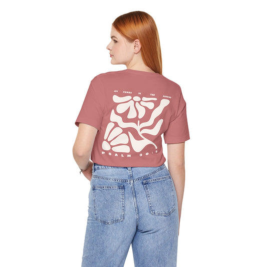 Joy Comes In The Morning | Bella Canvas Crewneck Pocket Size & Back Print