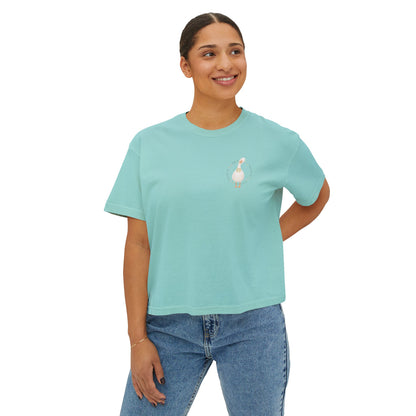 Joyfully Winging It | Boxy Tee Pocket Size Print (Comfort Colors)