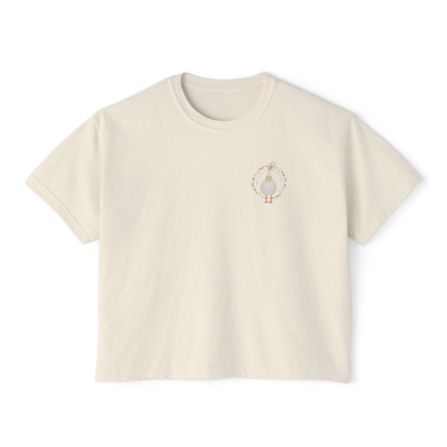 Joyfully Winging It | Boxy Tee Pocket Size Print (Comfort Colors)