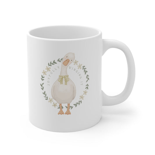 Joyfully Winging It | Ceramic Mug