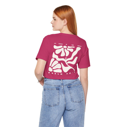 Joy Comes In The Morning | Crewneck Pocket Size & Back Print (Bella+Canvas)