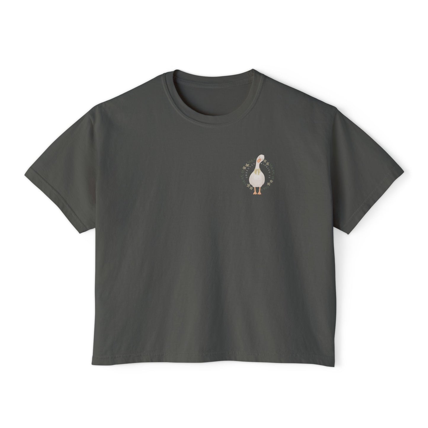 Joyfully Winging It | Boxy Tee Pocket Size Print (Comfort Colors)