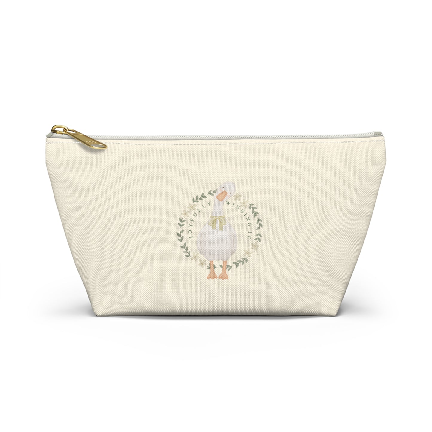 Joyfully Winging It | Accessory Pouch — Small Cosmetic & Travel Bag
