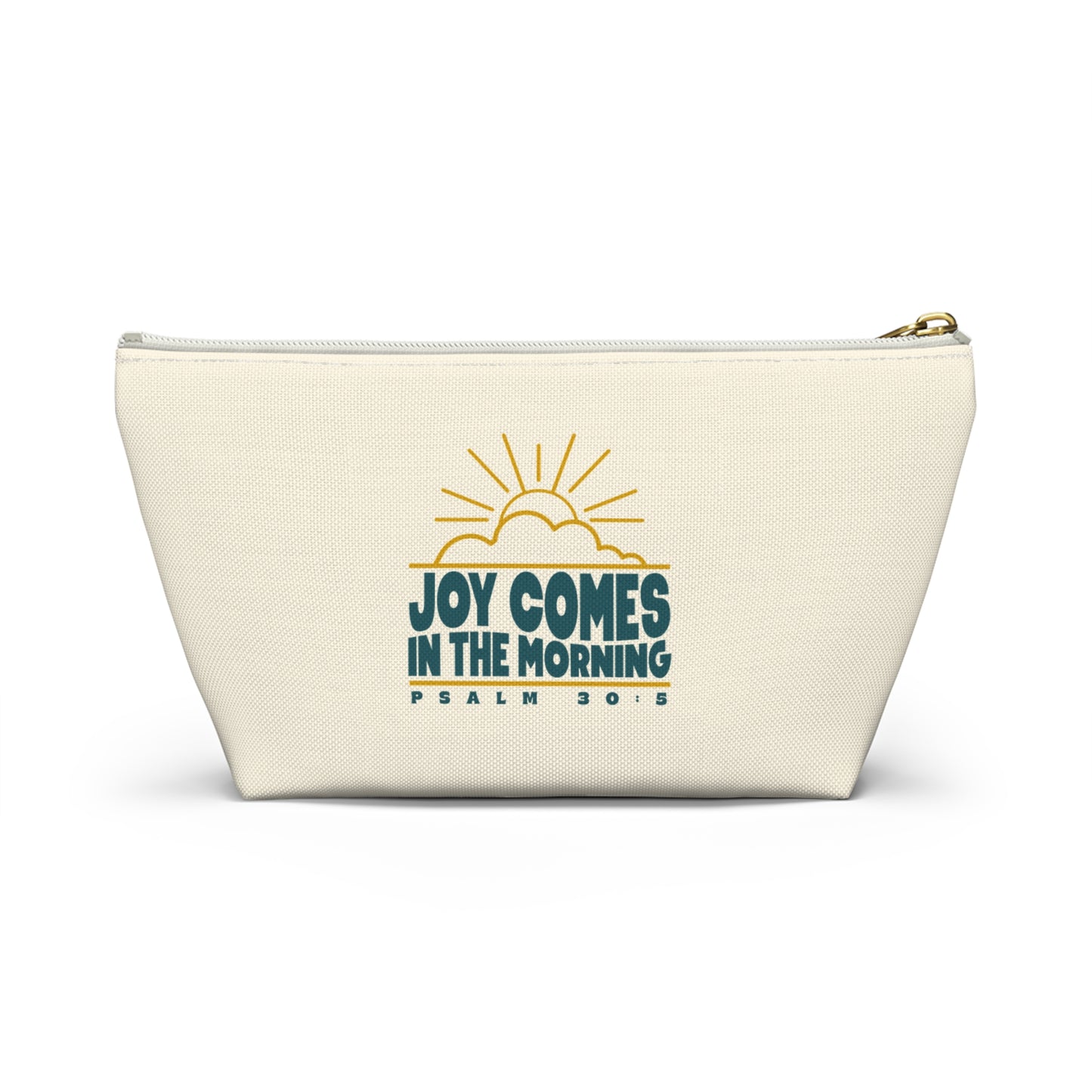 Sunrise Joy Comes in the Morning | Accessory Pouch — Small Cosmetic & Travel Bag