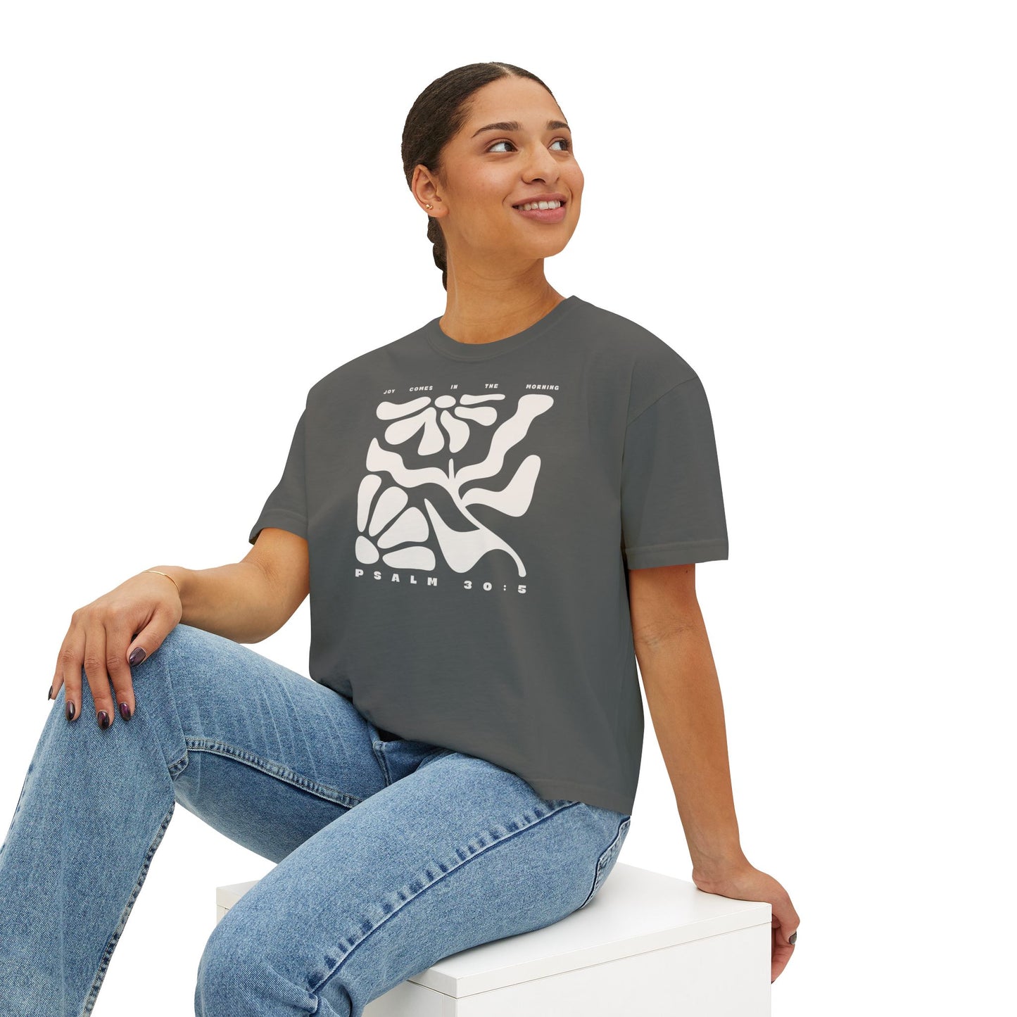 Joy Comes In The Morning | Boxy Tee (Comfort Colors)