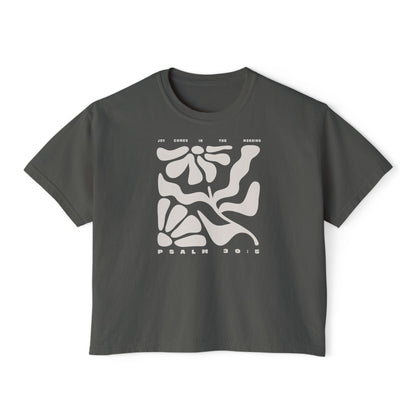 Joy Comes In The Morning | Boxy Tee (Comfort Colors)