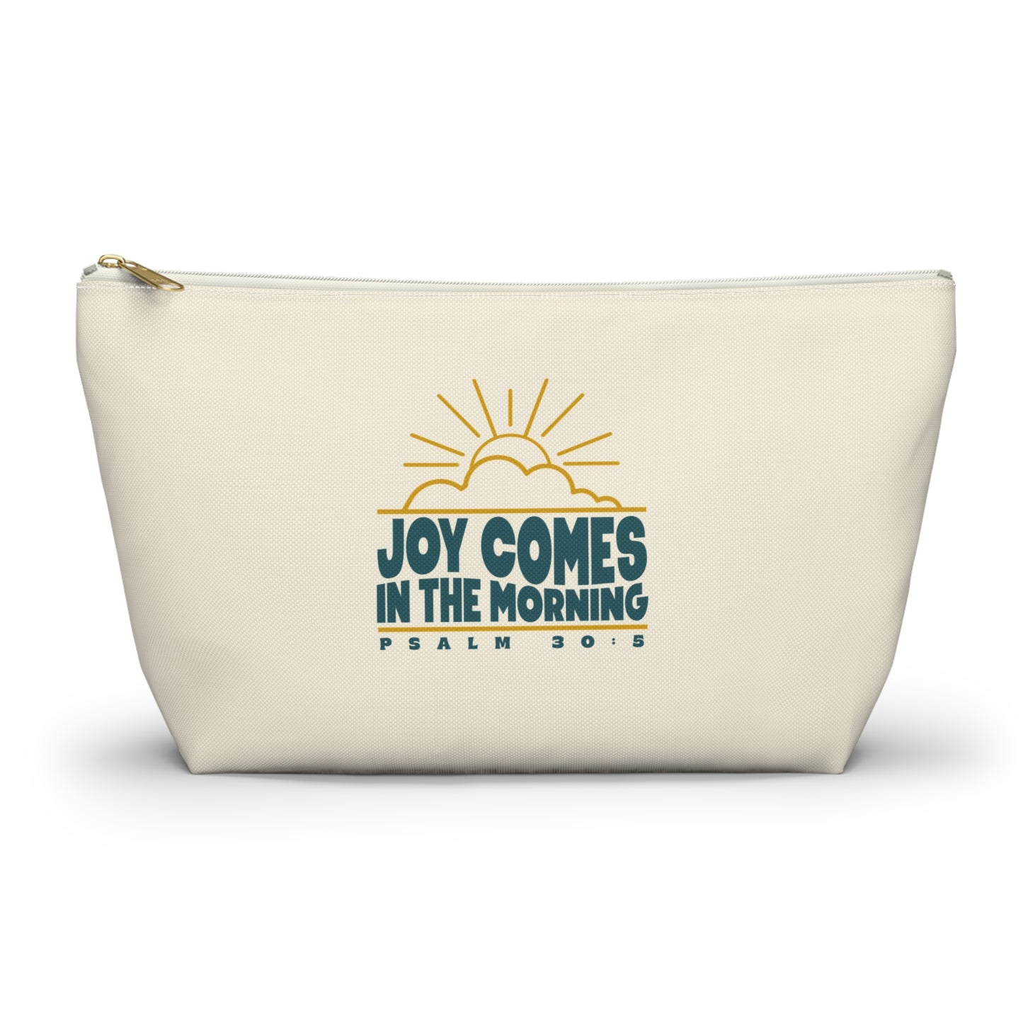 Sunrise Joy Comes in the Morning | Accessory Pouch — Small Cosmetic & Travel Bag