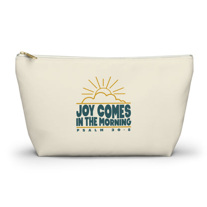 Sunrise Joy Comes in the Morning | Accessory Pouch — Small Cosmetic & Travel Bag