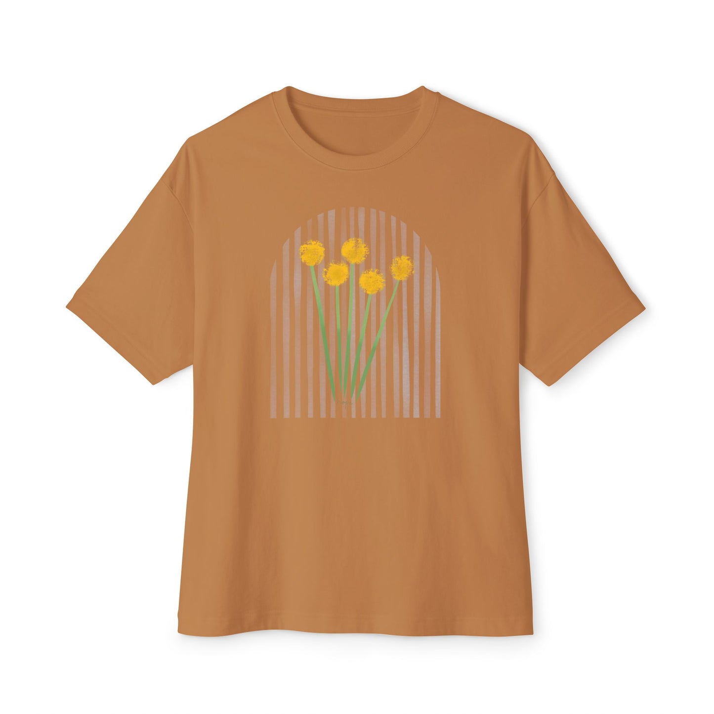 Hope | Unisex Oversized Boxy Tee with Muted Blue Stripe Detail (Bella+Canvas)