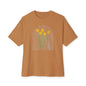 Hope | Unisex Oversized Boxy Tee with Muted Blue Stripe Detail (Bella+Canvas)