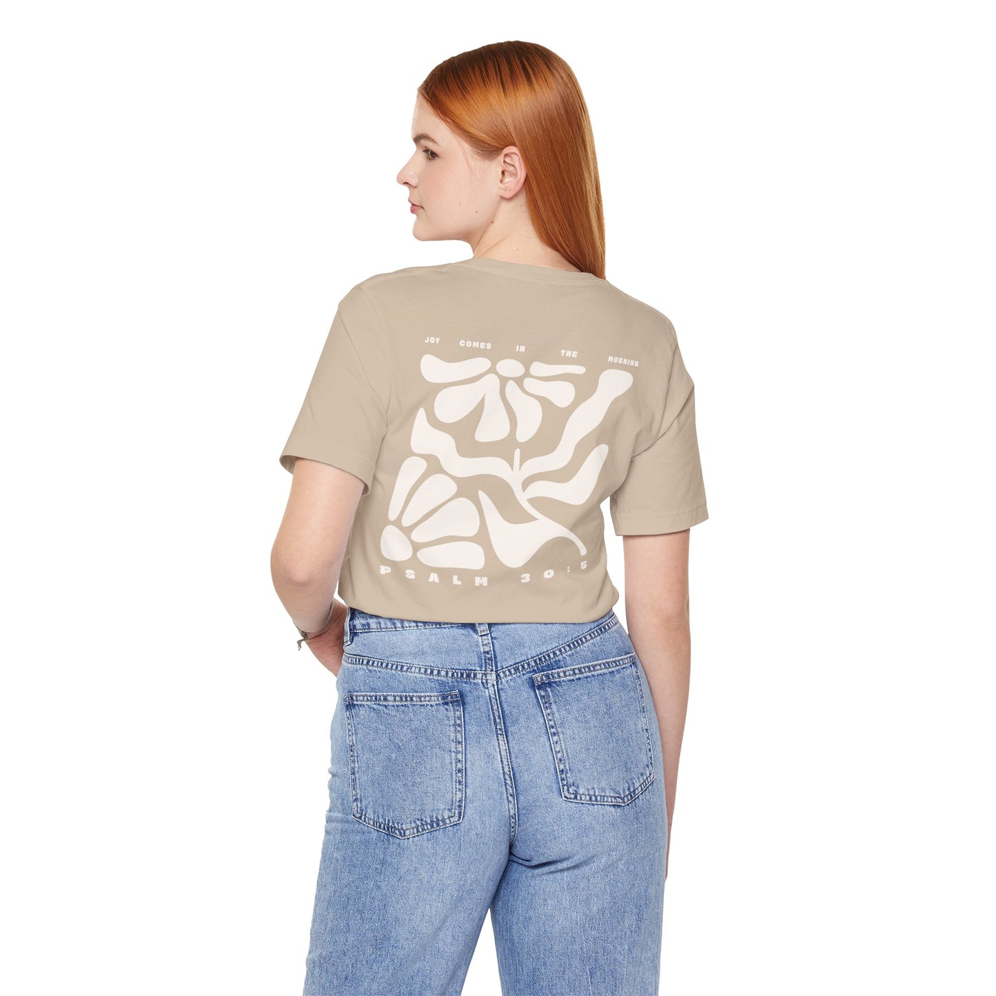 Joy Comes In The Morning | Crewneck Pocket Size & Back Print (Bella+Canvas)