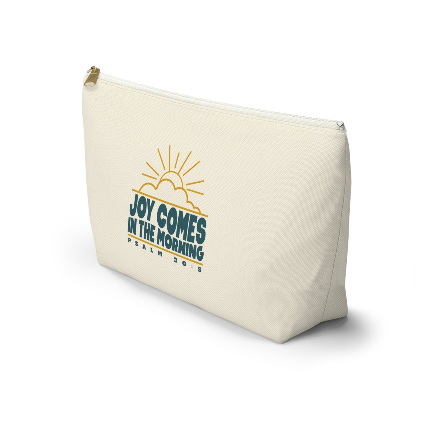 Sunrise Joy Comes in the Morning | Accessory Pouch — Small Cosmetic & Travel Bag