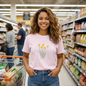 Hope | Unisex Oversized Boxy Tee with Muted Blue Stripe Detail (Bella+Canvas)