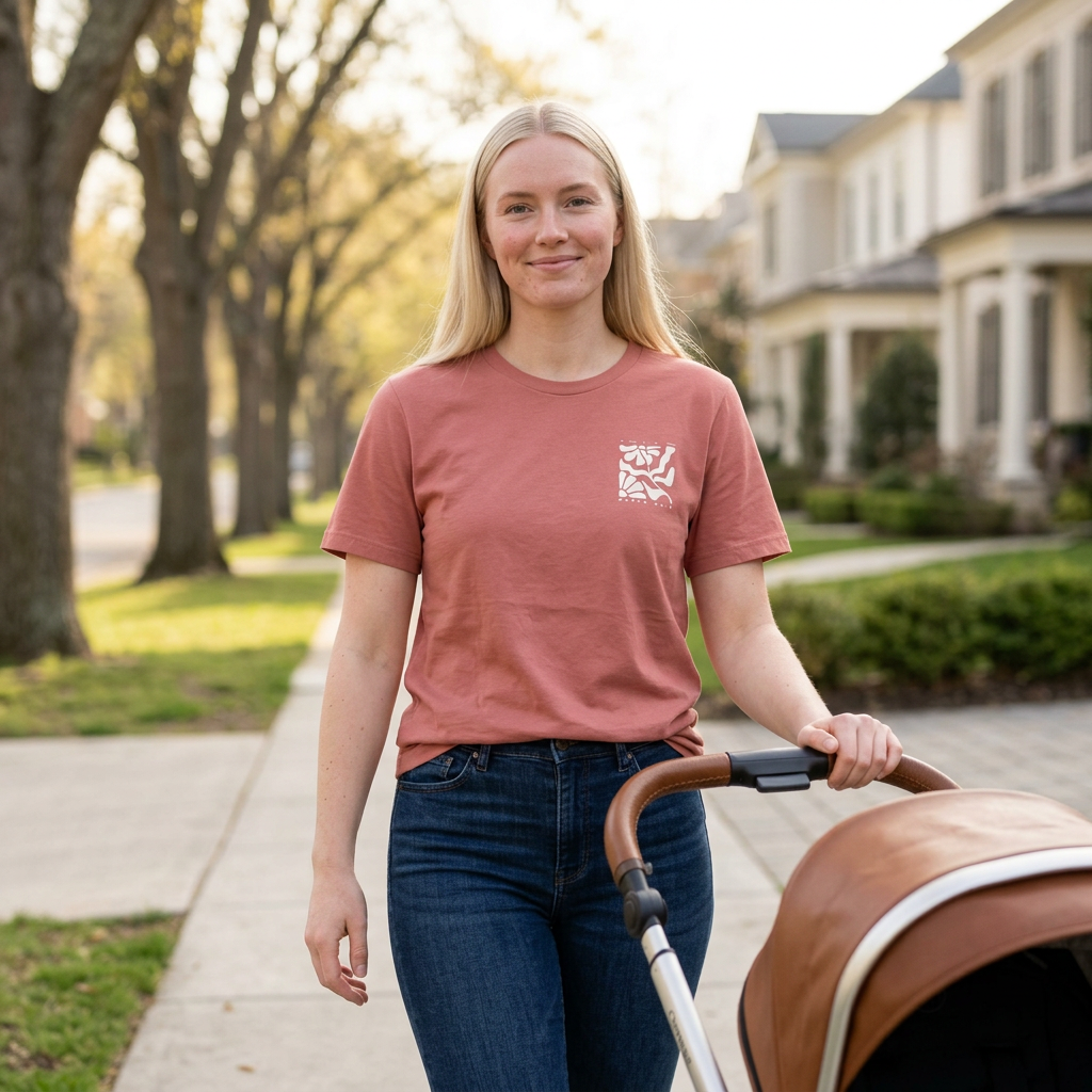 Joy Comes In The Morning | Crewneck Pocket Size & Back Print (Bella+Canvas)