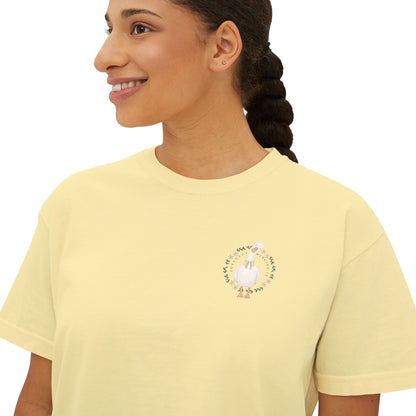 Joyfully Winging It | Boxy Tee Pocket Size Print (Comfort Colors)