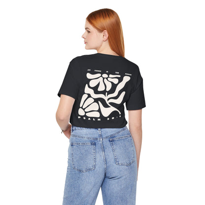 Joy Comes In The Morning | Crewneck Pocket Size & Back Print (Bella+Canvas)