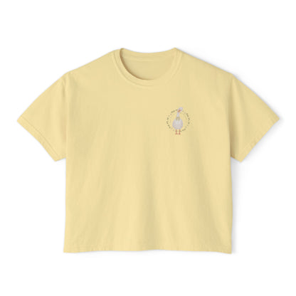 Joyfully Winging It | Boxy Tee Pocket Size Print (Comfort Colors)