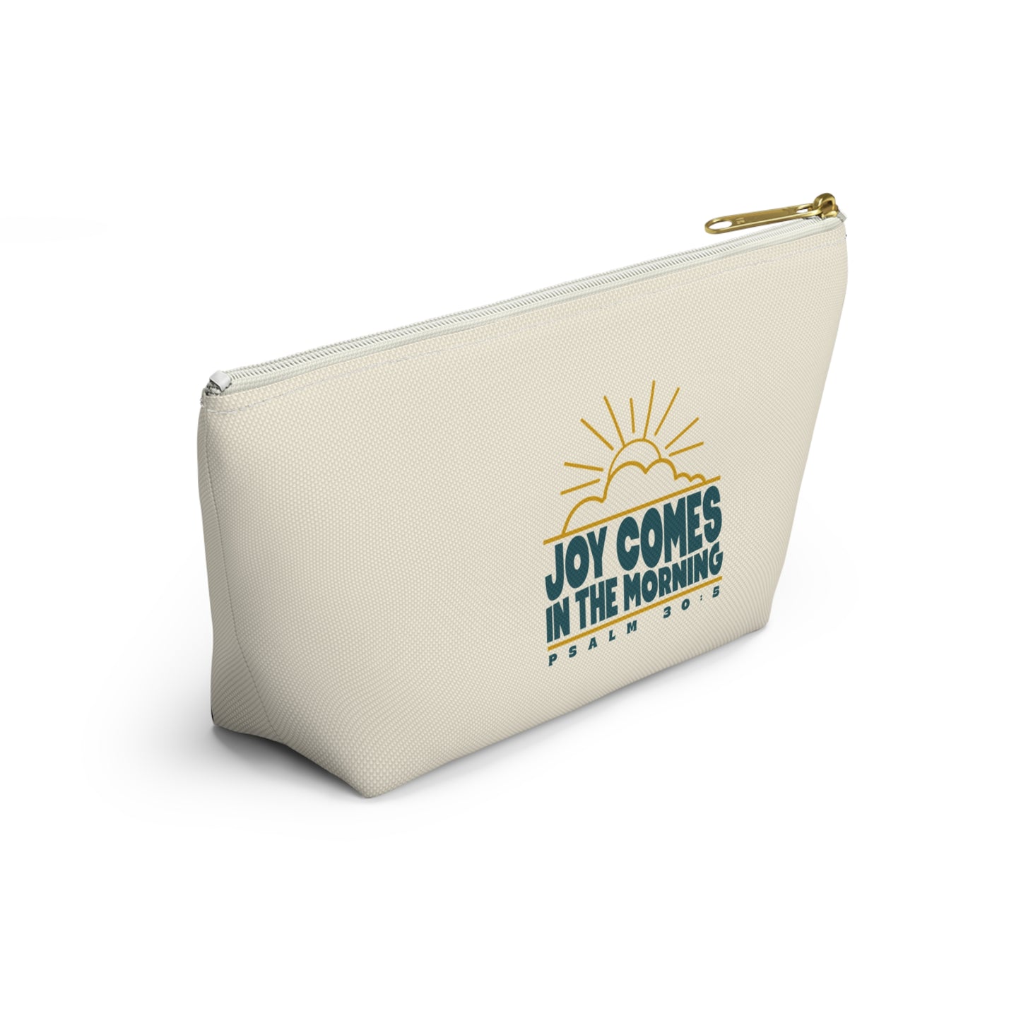 Sunrise Joy Comes in the Morning | Accessory Pouch — Small Cosmetic & Travel Bag