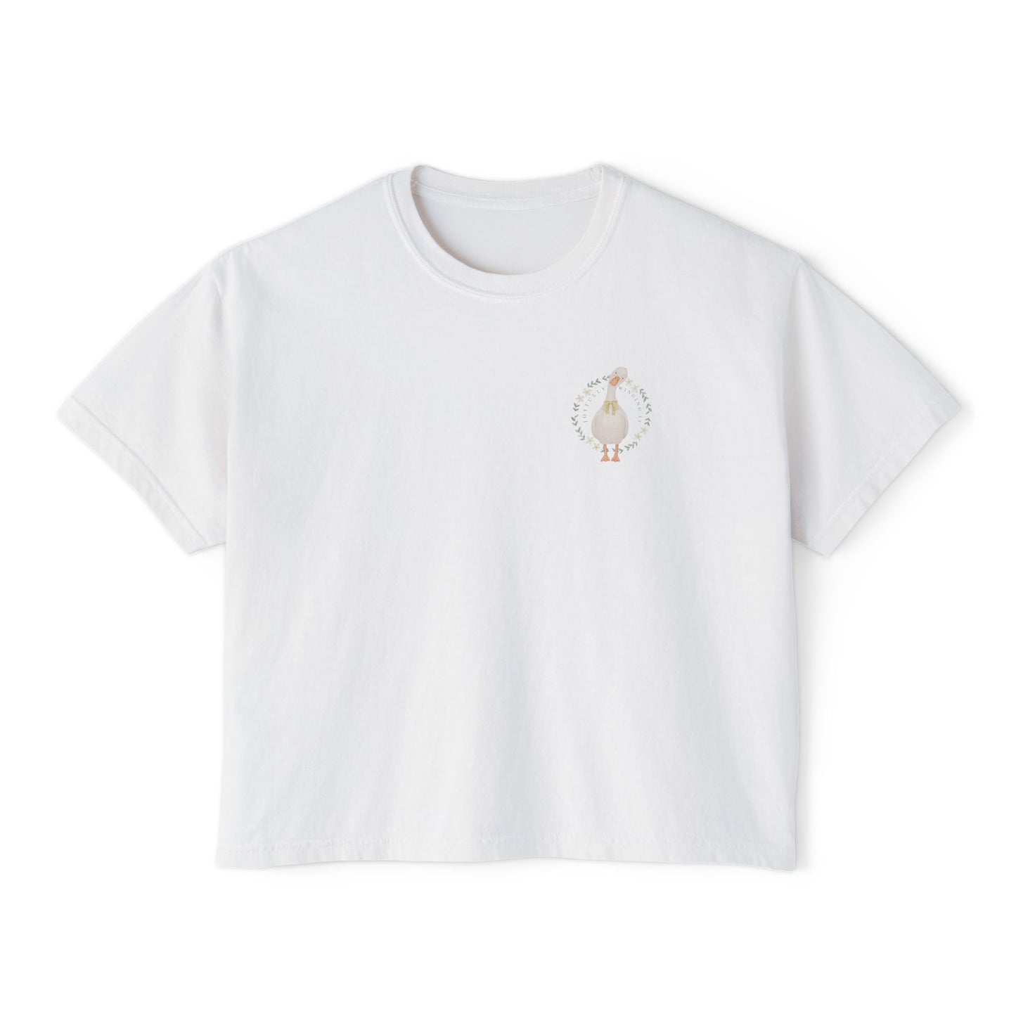 Joyfully Winging It | Boxy Tee Pocket Size Print (Comfort Colors)