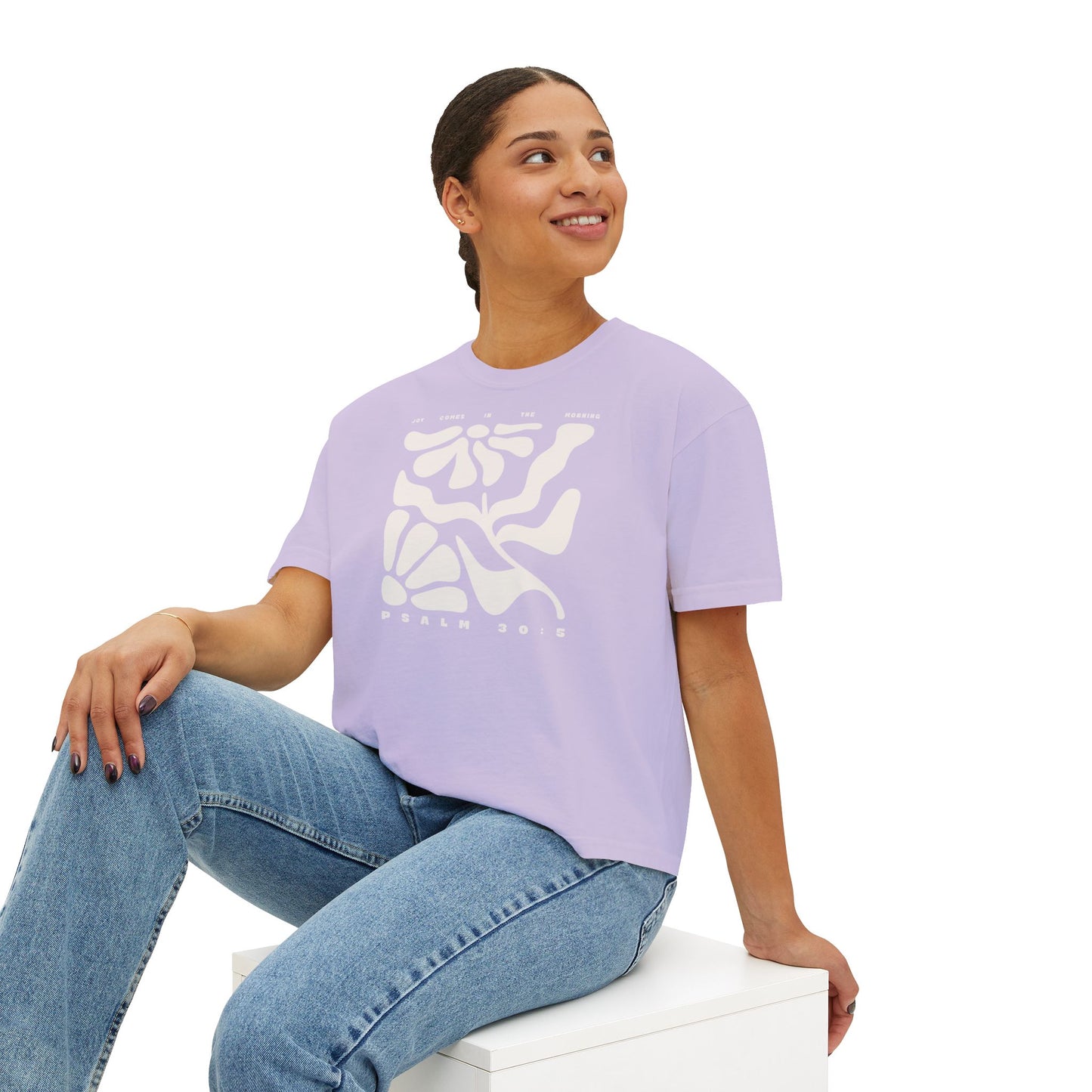 Joy Comes In The Morning | Boxy Tee (Comfort Colors)
