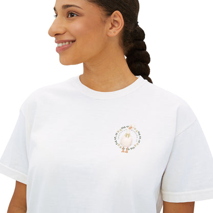 Joyfully Winging It | Boxy Tee Pocket Size Print (Comfort Colors)