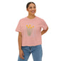 Hope | Boxy Tee with Muted Blue Stripe Detail (Comfort Colors)