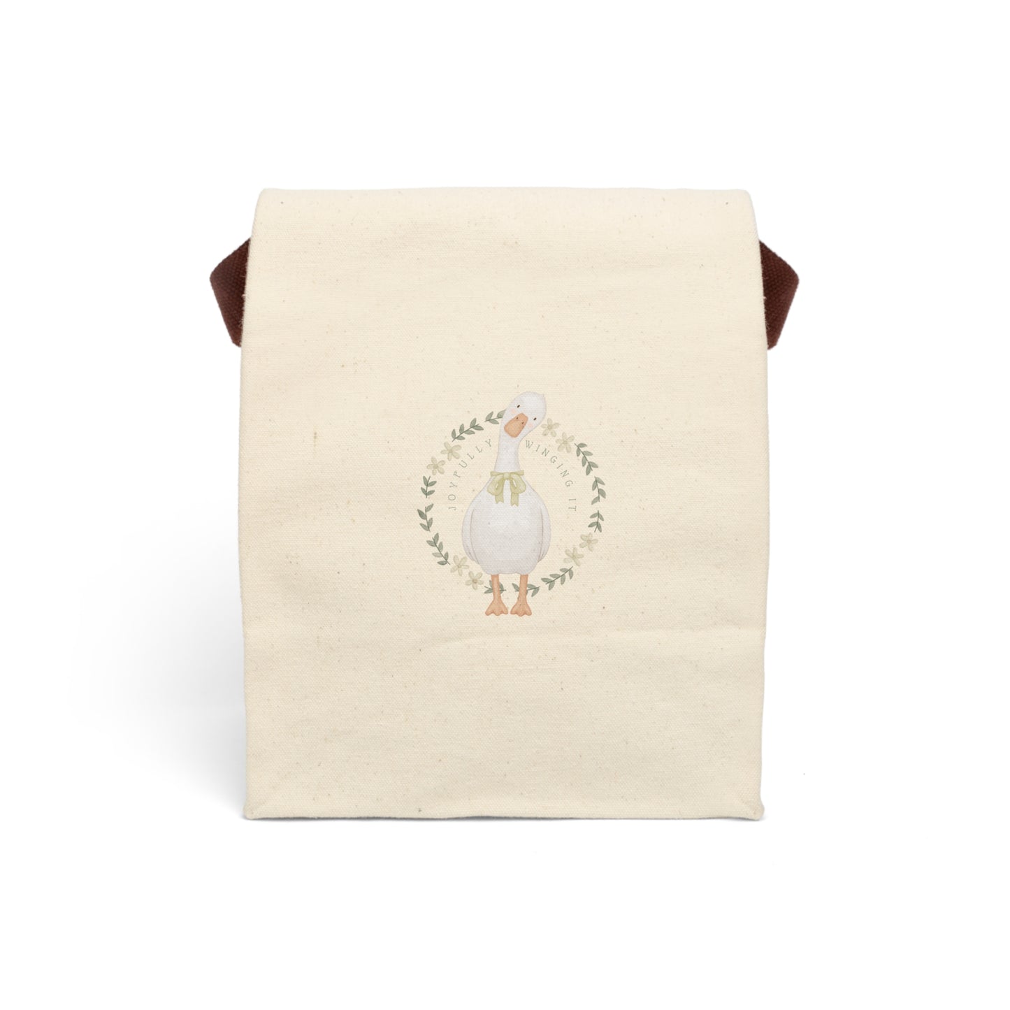 Joyfully Winging It | Canvas Lunch Bag