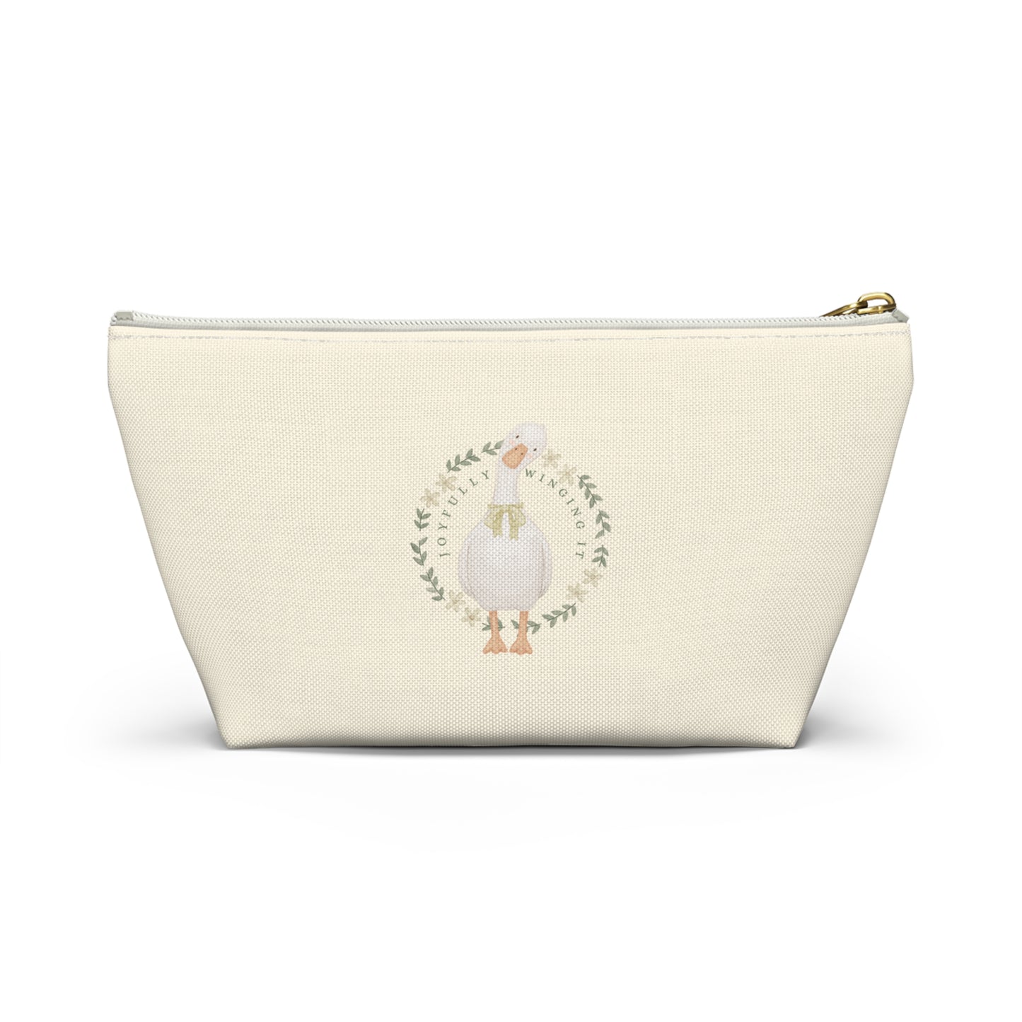 Joyfully Winging It | Accessory Pouch — Small Cosmetic & Travel Bag
