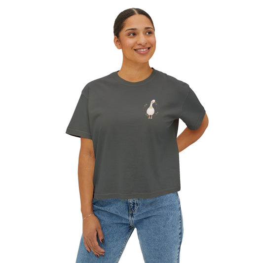 Joyfully Winging It | Boxy Tee Pocket Size Print