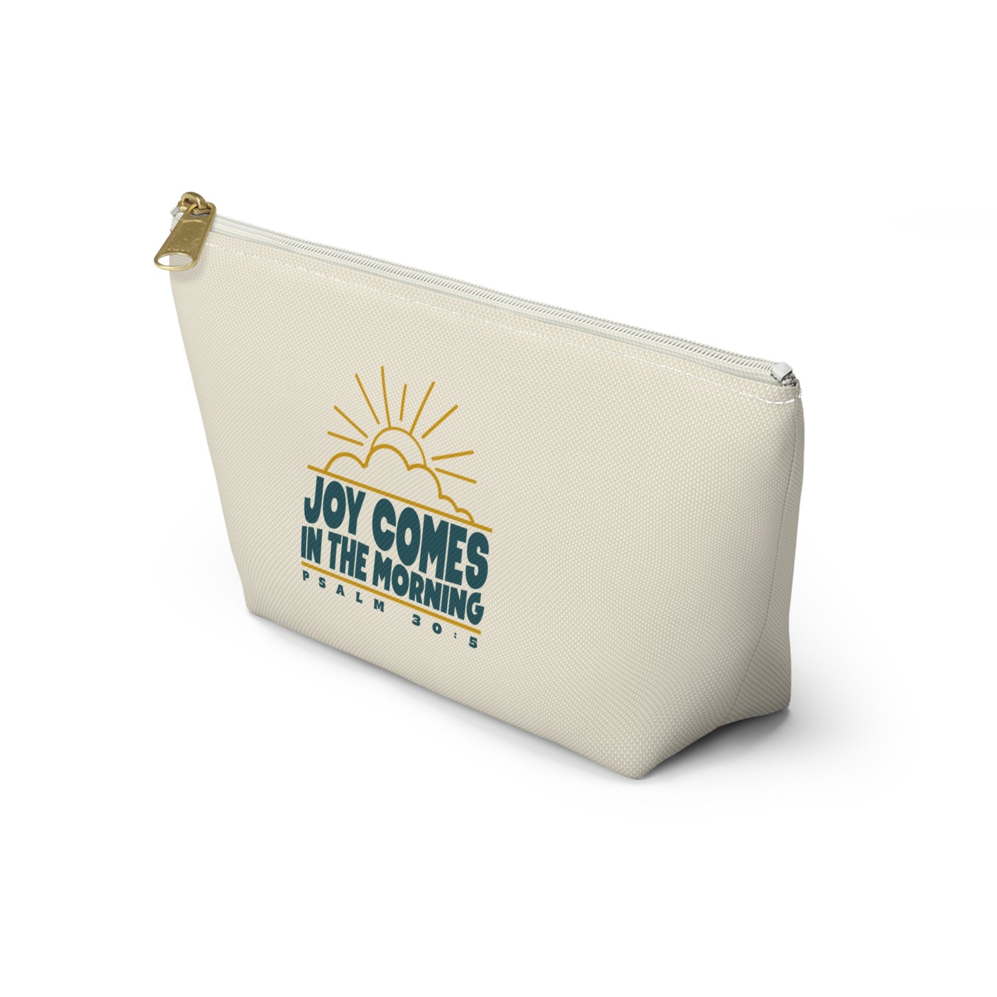 Sunrise Joy Comes in the Morning | Accessory Pouch — Small Cosmetic & Travel Bag